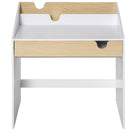 Scrivania con Libreria per Bambini 70x50x75 cm in Legno Bianca