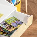 Scrivania con Libreria per Bambini 70x50x75 cm in Legno Bianca