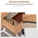 Scrivania con Cassetti e Mensole 105x55x100 cm in Metallo e Legno Truciolare Naturale