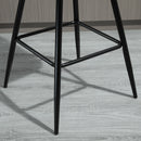 Set 2 Sgabelli Imbottite da Bar 45x47x88 cm in Metallo e Tessuto Vellutato Blu