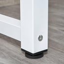 Scrivania con Scaffale 120x60x125 cm in Legno Bianco