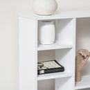 Scrivania con Scaffale 120x60x125 cm in Legno Bianco