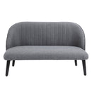 Divano 2 Posti 114x57x70 cm in Tessuto Grigio
