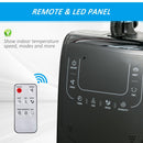 Ventilatore a Piantana Ø44,5 cm con Nebulizzatore ad Acqua e Telecomando Nero