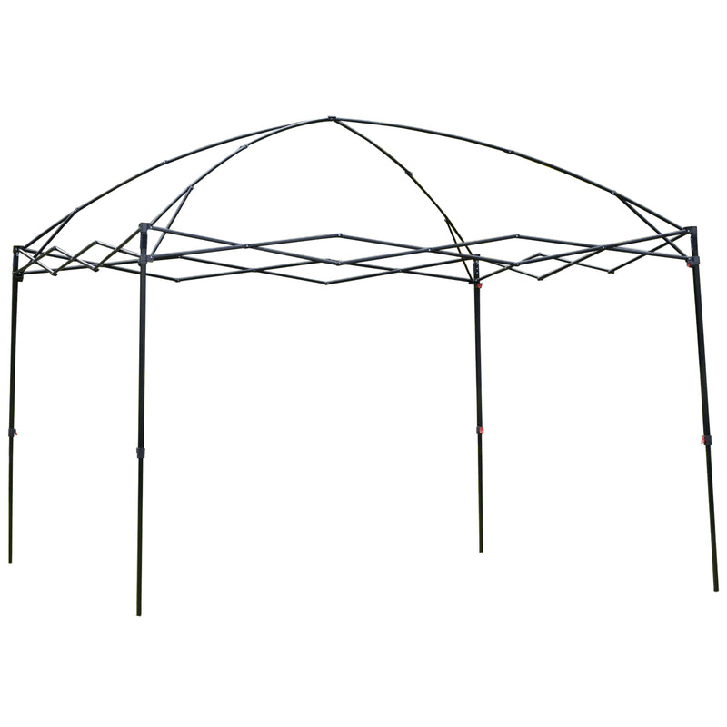 Gazebo da Giardino Pieghevole 3x3m in Tessuto Oxford Bianco