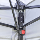 Gazebo da Giardino Pieghevole 3x3m in Tessuto Oxford Bianco