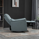 Poltrona Relax Reclinabile Manuale in Tessuto Grigio-Verde