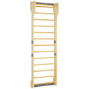 Spalliera Svedese da Palestra 78x27x240 cm 13 Barre in Legno di Faggio