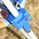 Sedia Mare Spiaggina Pieghevole per Bambini con Ombrello in Metallo e Tessuto Multicolore