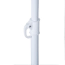 Ombrellone da Giardino Ø2,2m in Metallo con Tenda Parasole Verde Scuro