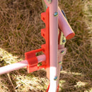 Lettino Prendisole Pieghevole per Bambini 118x40x24 cm in Metallo e Poliestere Rosa