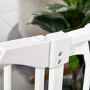 Cancelletto Bambini Barriera di Protezione 71x72,5 cm in Metallo Bianco