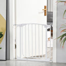 Cancelletto Bambini Barriera di Protezione 71x72,5 cm in Metallo Bianco