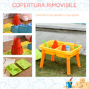 Sabbiera Gioco Sensoria con Acqua e Sabbia per Bambini 23 Pezzi Multicolore