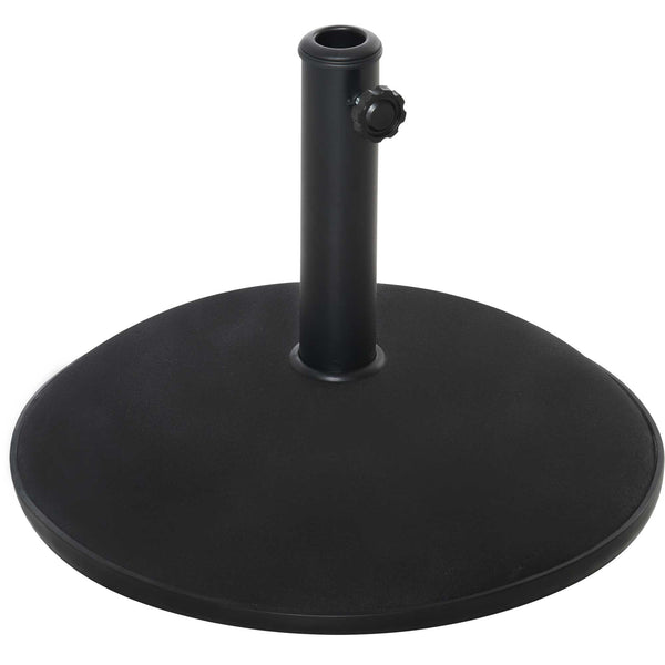 Base per Ombrellone da Giardino Ø50x37 cm in Cemento Nero prezzo