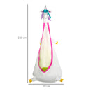 Sedia Sospesa Unicorno per Bambini 70x150 cm in Cotone con Cuscino Bianca