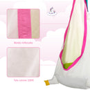 Sedia Sospesa Unicorno per Bambini 70x150 cm in Cotone con Cuscino Bianca