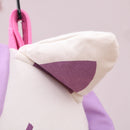 Sedia Sospesa Unicorno per Bambini 70x150 cm in Cotone con Cuscino Bianca