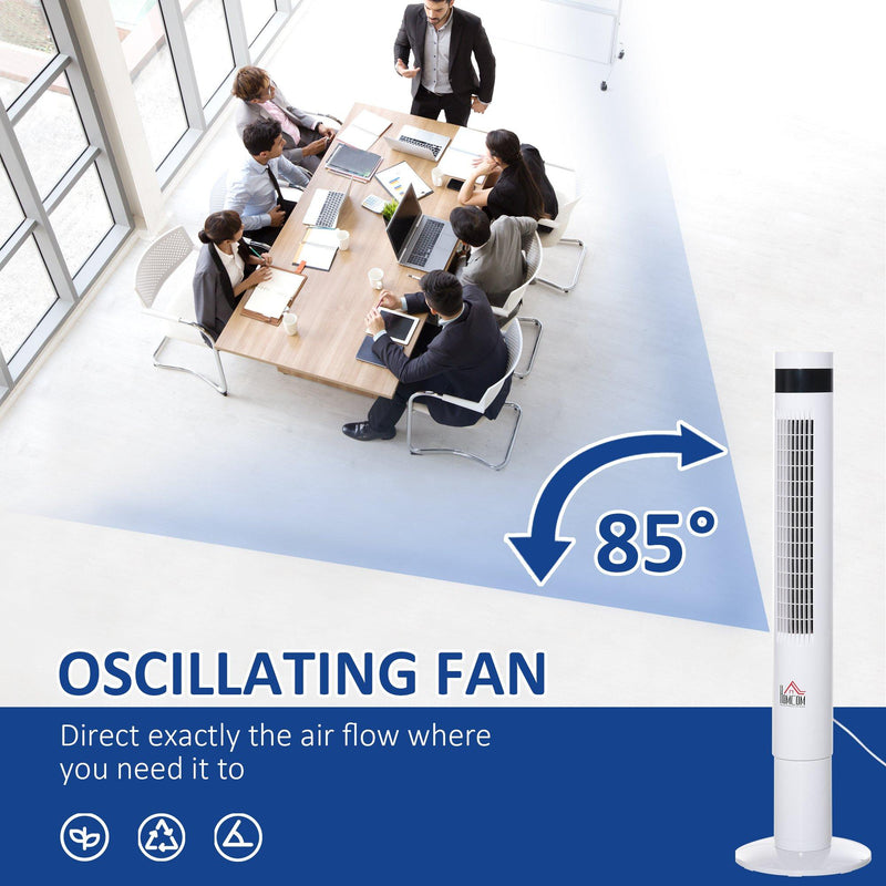 Ventilatore a Colonna Ø30x110 cm 3 Velocità Bianco