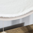 Albero Tiragraffi per Gatti 60x37x74 cm con Cuccia in Legno Marrone Chiaro