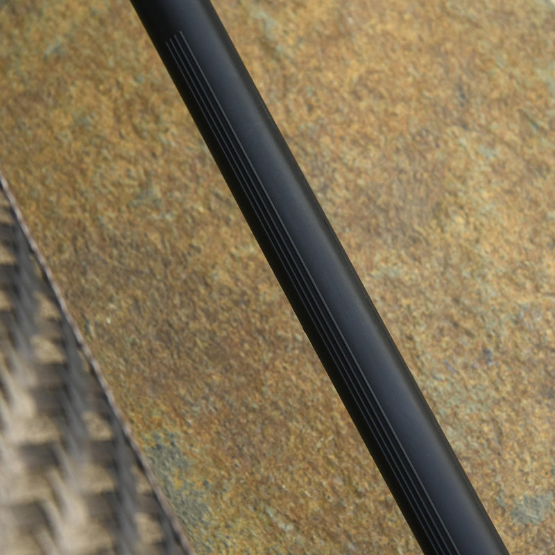 Sedia Sdraio Zero Gravity Reclinabile Pieghevole con Vassoio in Rattan e Acciaio Grigia