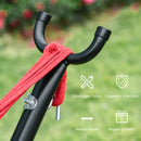 Amaca da Giardino Autoportante 285x118x110 cm in Acciaio e Cotone Multicolor