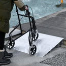 Rampa per Sedia a Rotelle H15 cm Max 318 Kg in Alluminio Antiscivolo