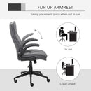 Sedia Poltrona Presidenziale da Ufficio in Tessuto Grigio