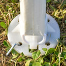 Tendostruttura da Giardino 6x3m in Metallo e Polietilene Bianco