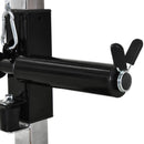 Stazione Fitness Pull Down Multifunzione con Panca e Cavo Regolabile in Acciaio Nero