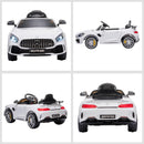 Macchina Elettrica per Bambini 12V con Licenza Mercedes GTR AMG Bianca