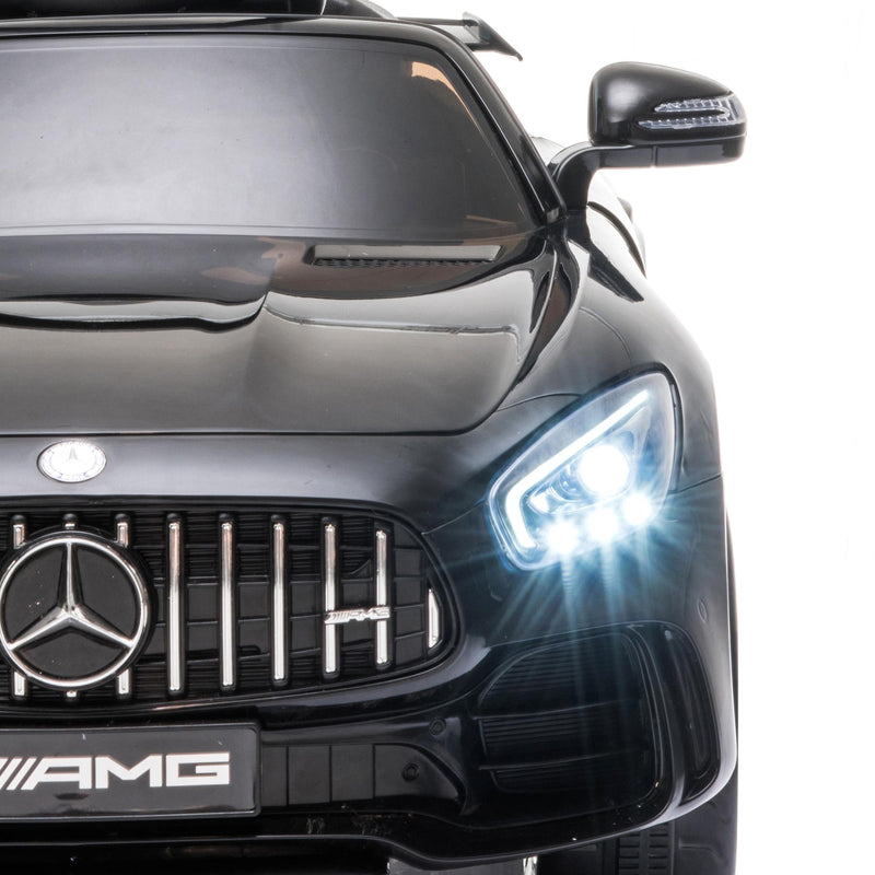 Macchina Elettrica per Bambini 12V con Licenza Mercedes GTR AMG Nera