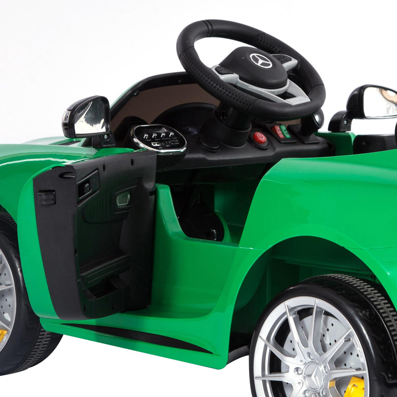 Macchina Elettrica per Bambini 12V con Licenza Mercedes GTR AMG Verde