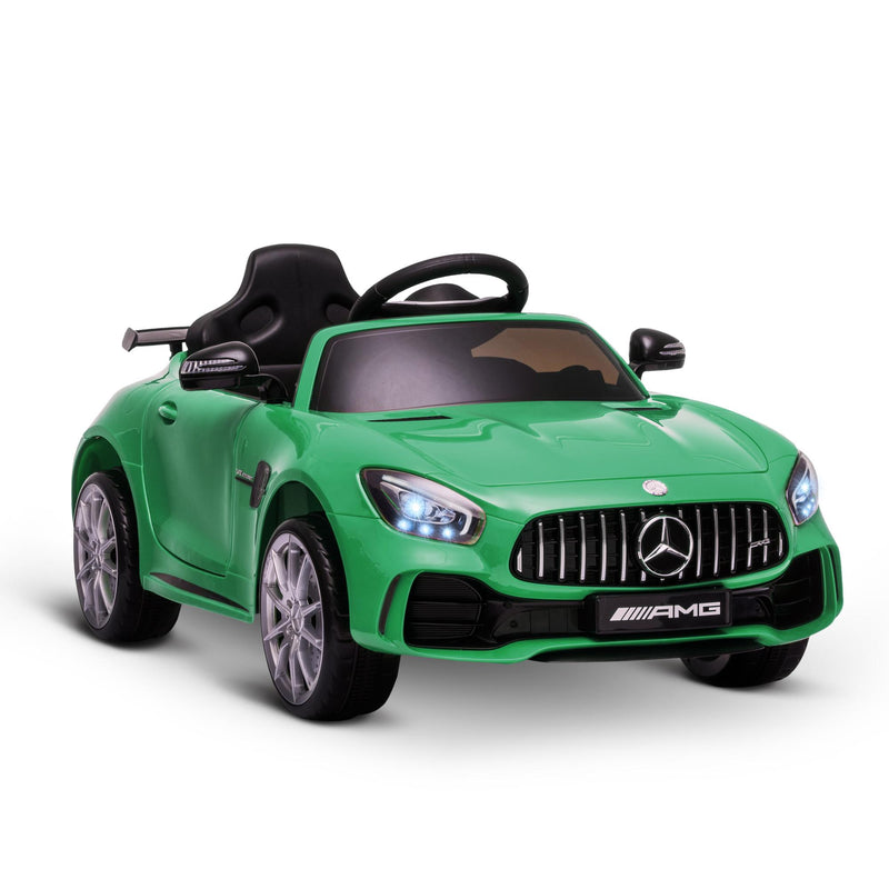 Macchina Elettrica per Bambini 12V con Licenza Mercedes GTR AMG Verde