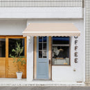 Tenda da Sole Avvolgibile a Parete 3x2,5m in Alluminio e Poliestre Beige