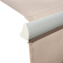 Tenda da Sole Avvolgibile a Parete 3x2,5m in Alluminio e Poliestre Beige