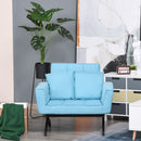 Poltrona Letto Trasformabile Rivestimento in Poliestere Rivestimento in Poliestere Azzurro