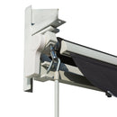 Tenda da Sole Avvolgibile a Parete 3,5x2,5m in Alluminio e Poliestre Grigia