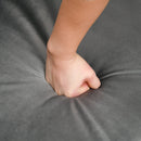 Divano 3 Posti 203x84x83 cm in Velluto Grigio Scuro