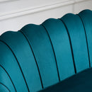 Divano 2 Posti 130x77x77 cm in Velluto Verde