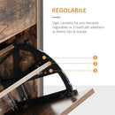 Scarpiera 3 Scomparti 60x24x115 cm 12 Paia in Legno e Metallo Marrone