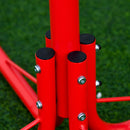 Altalena per Bambini da Giardino 182x77x43 cm in Metallo Multicolor