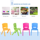 Set 4 Sedie per Bambini 36x38x56,5 cm Impilabili in Polipropilene