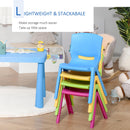 Set 4 Sedie per Bambini 36x38x56,5 cm Impilabili in Polipropilene