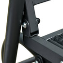 Dondolo 3 Posti da Giardino 151x75x85 cm in Metallo e Textilene Nero