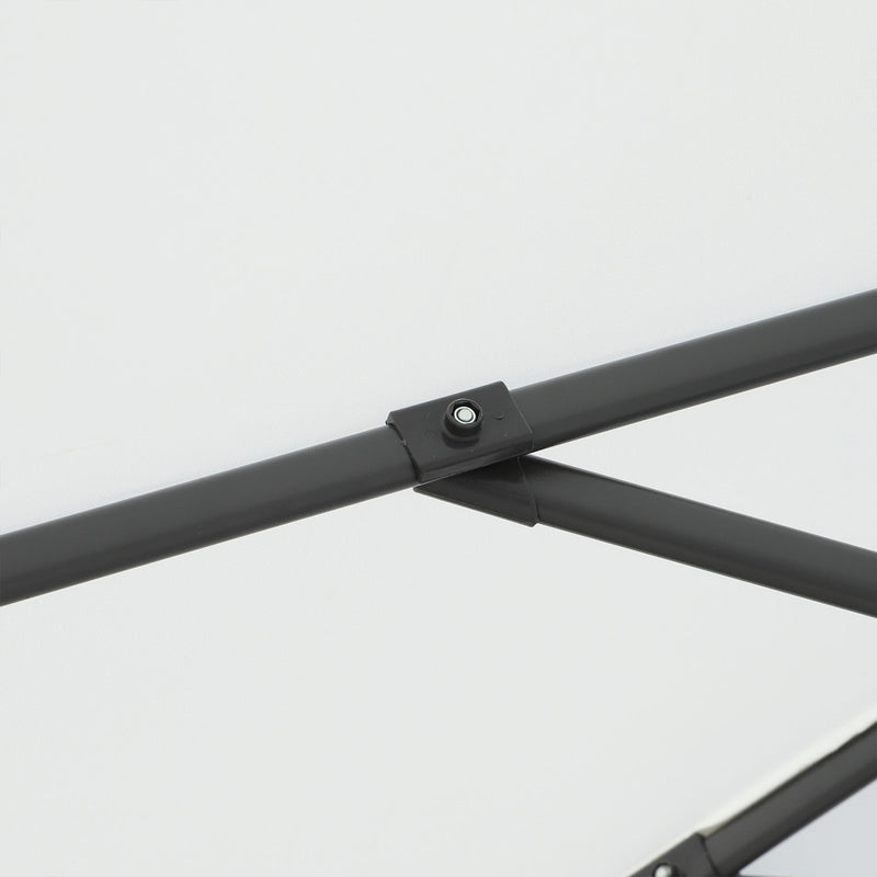 Ombrellone da Giardino 2,5x2,5m in Alluminio e Poliestere Crema