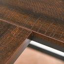 Scrivania Angolare da Ufficio 170x120x140 cm in Metallo e Legno Noce e Nero