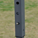 Gazebo da Giardino Pieghevole 3,6x3,6m in Acciaio e Poliestere Marrone