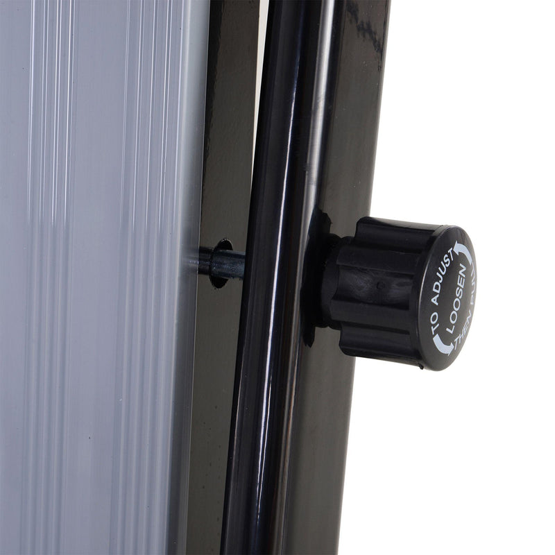 Tapis Roulant Motorizzato 6 Km/h con Schermo LED 0.6 HP Nero