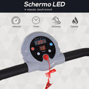 Tapis Roulant Motorizzato 6 Km/h con Schermo LED 0.6 HP Nero
